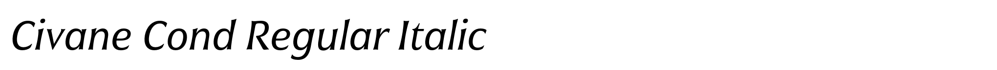 Civane Cond Regular Italic image